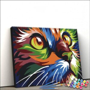 Kit Pintura Terapêutica - Gato Psicodelico
