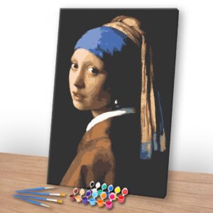 Kit Pintura Terapêutica - Moça com brinco de perola