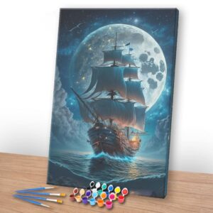 Kit Pintura Terapêutica - Barco Lunar