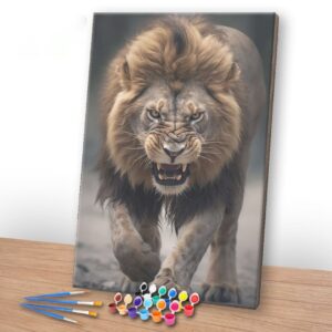 Kit Pintura Terapêutica - Leão Feroz