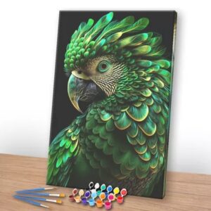 Kit Pintura Terapêutica - Papagaio verde